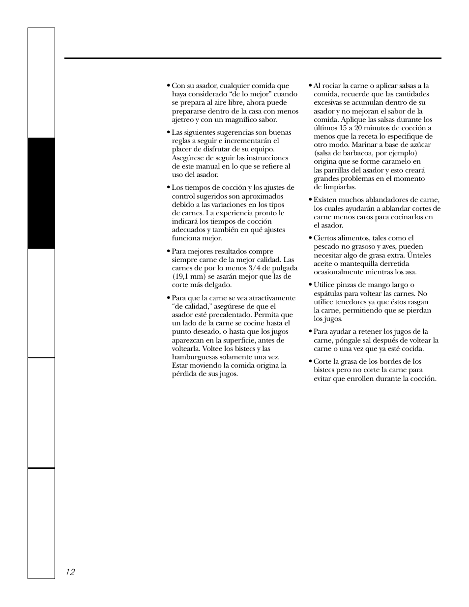 Para asar | GE JGP979 User Manual | Page 44 / 64