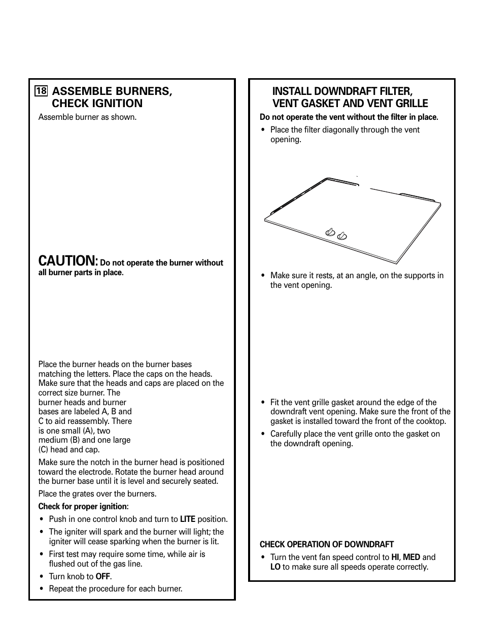 Final assembly, Caution | GE 49-80388 12-05 JR User Manual | Page 30 / 72