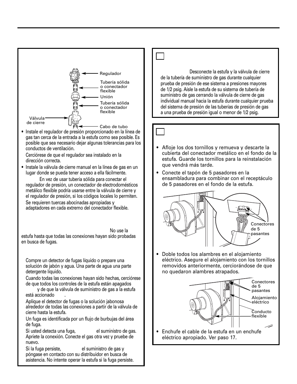 Instrucciones de instalación, Advertencia, Cómo instalar la estufa | GE 49-80388 12-05 JR User Manual | Page 64 / 72