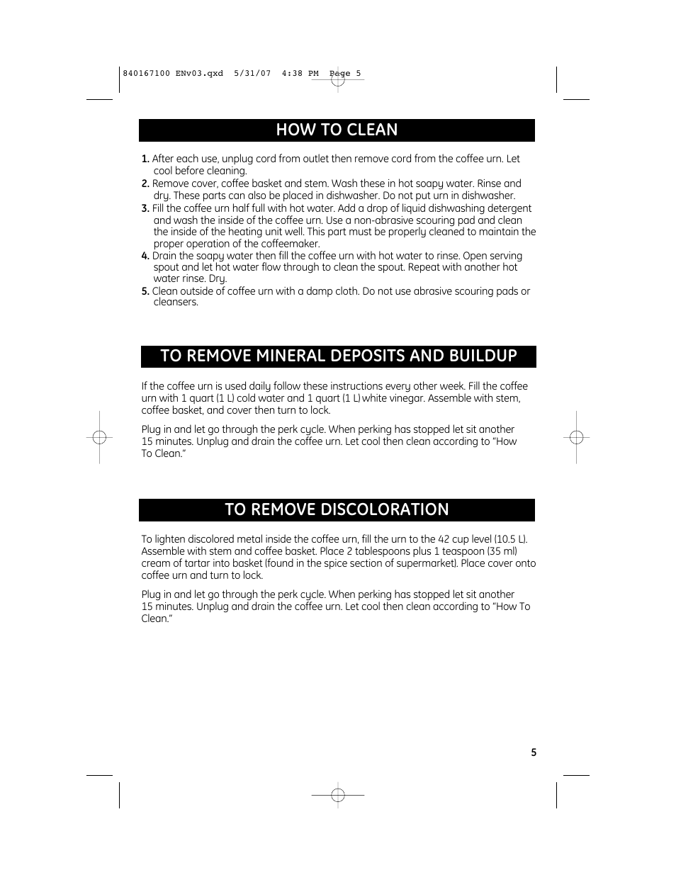 GE 169161 User Manual | Page 5 / 6