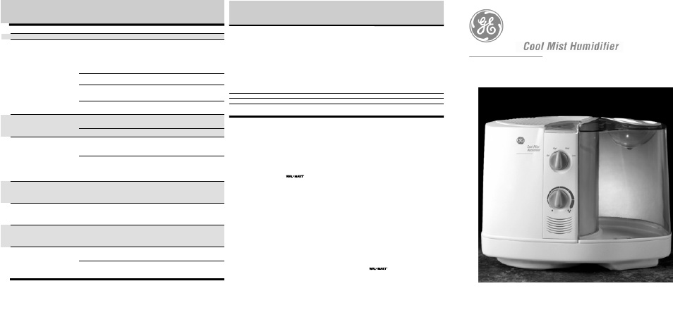 Warranty, Owner ’s guide, Please read and save these important instructions | Trouble probable cause solution, Replacement accessory | GE 106763 User Manual | Page 6 / 6