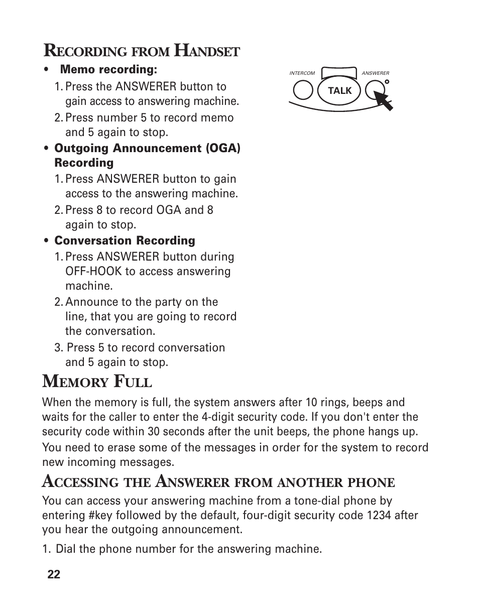 GE 2-920SST User Manual | Page 22 / 32
