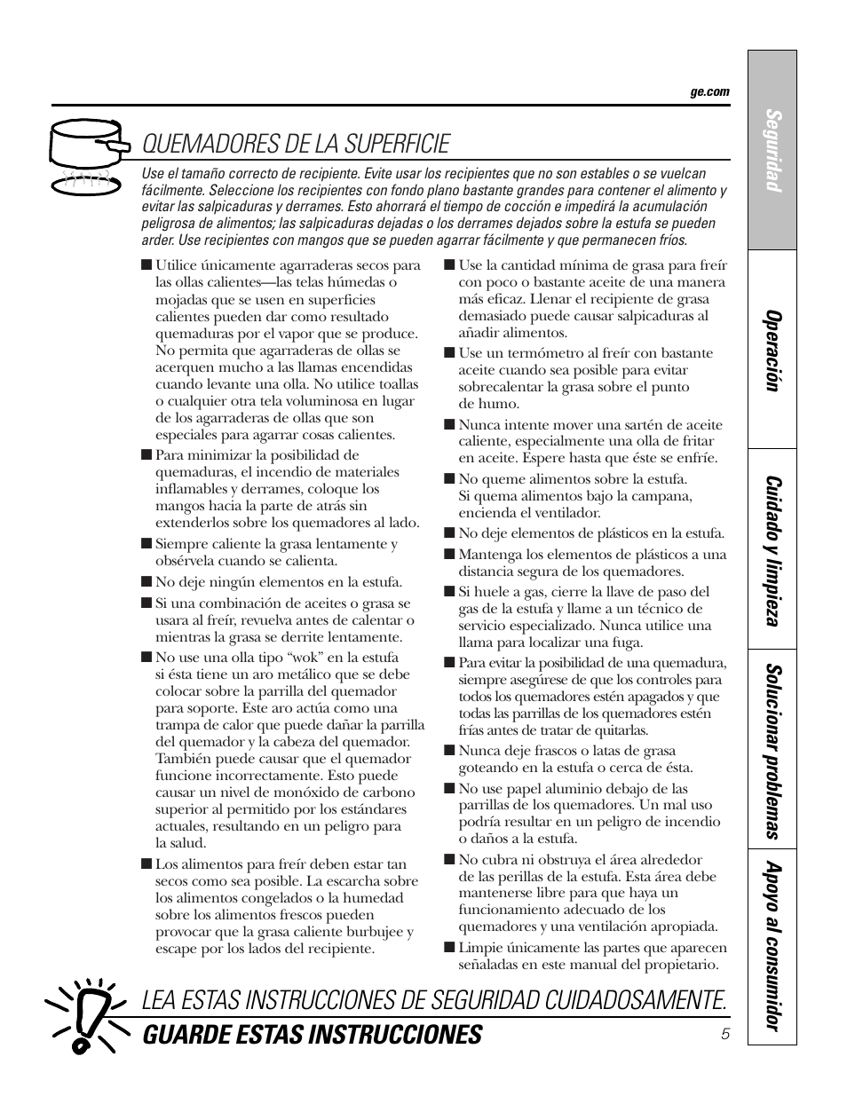 GE JGP321 User Manual | Page 37 / 64