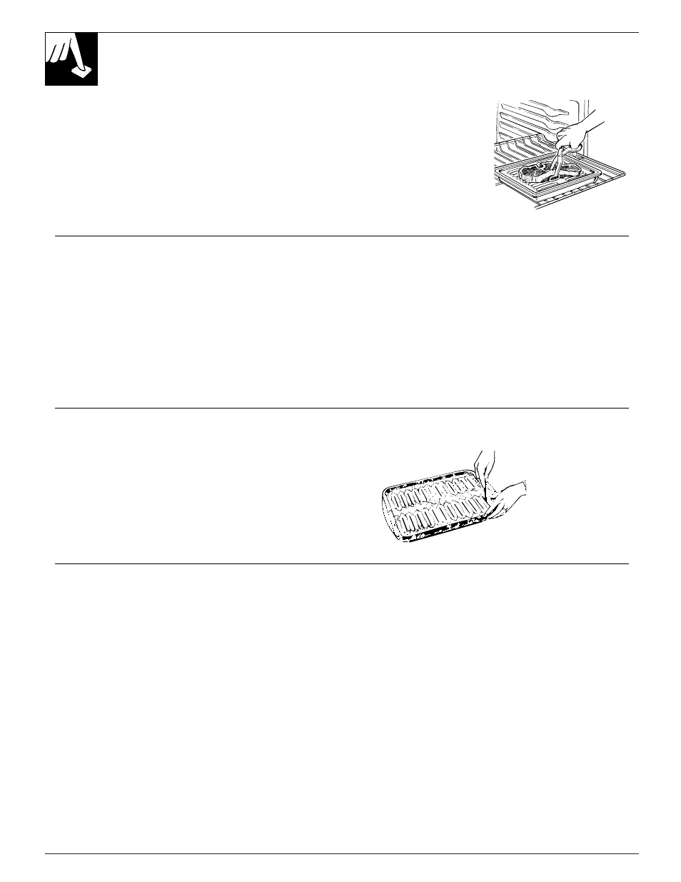 Broiling, broiling guide, Broiling, broiling guide , 25, 24 broiling | GE EGR3001 User Manual | Page 24 / 52