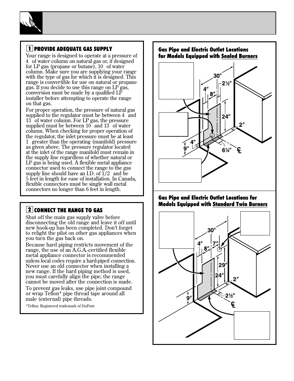 38 installation instructions | GE EGR3001 User Manual | Page 38 / 52