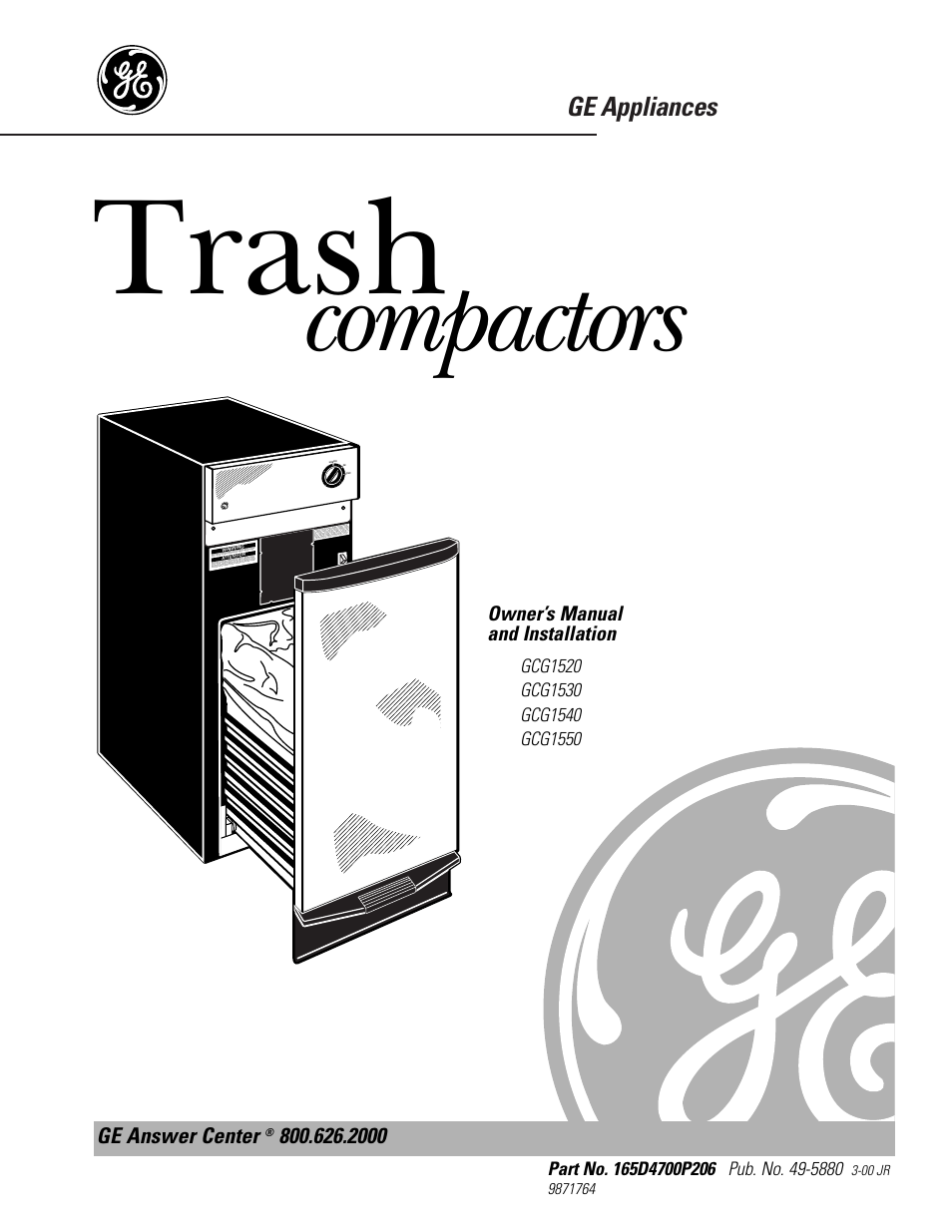 GE GCG1520 User Manual | 20 pages
