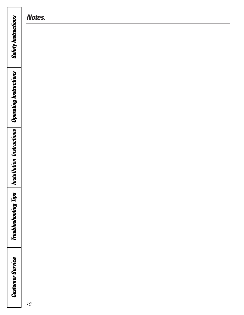 GE GCG1520 User Manual | Page 18 / 20