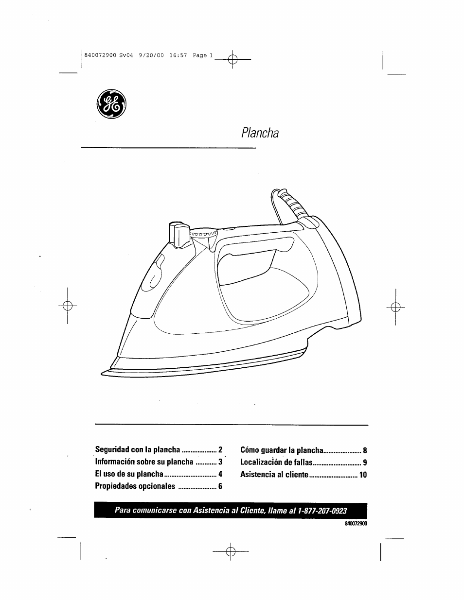 Plancha | GE 840072900 User Manual | Page 11 / 20