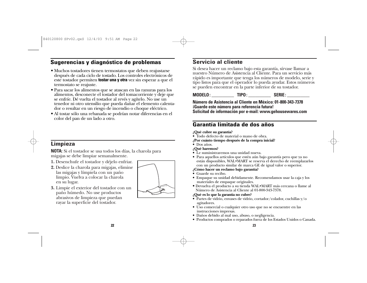 GE 840120800 User Manual | Page 14 / 15