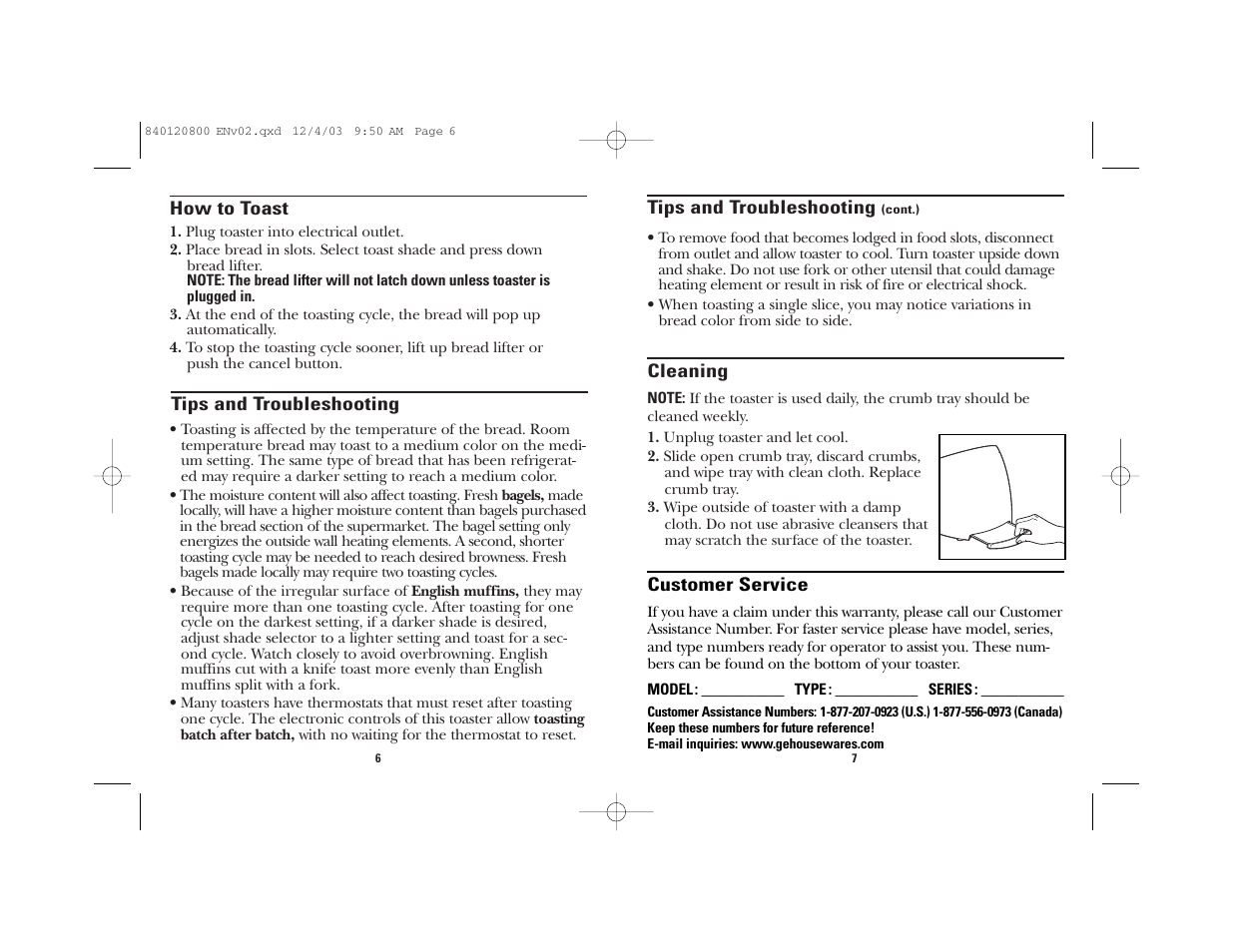 GE 840120800 User Manual | Page 4 / 15