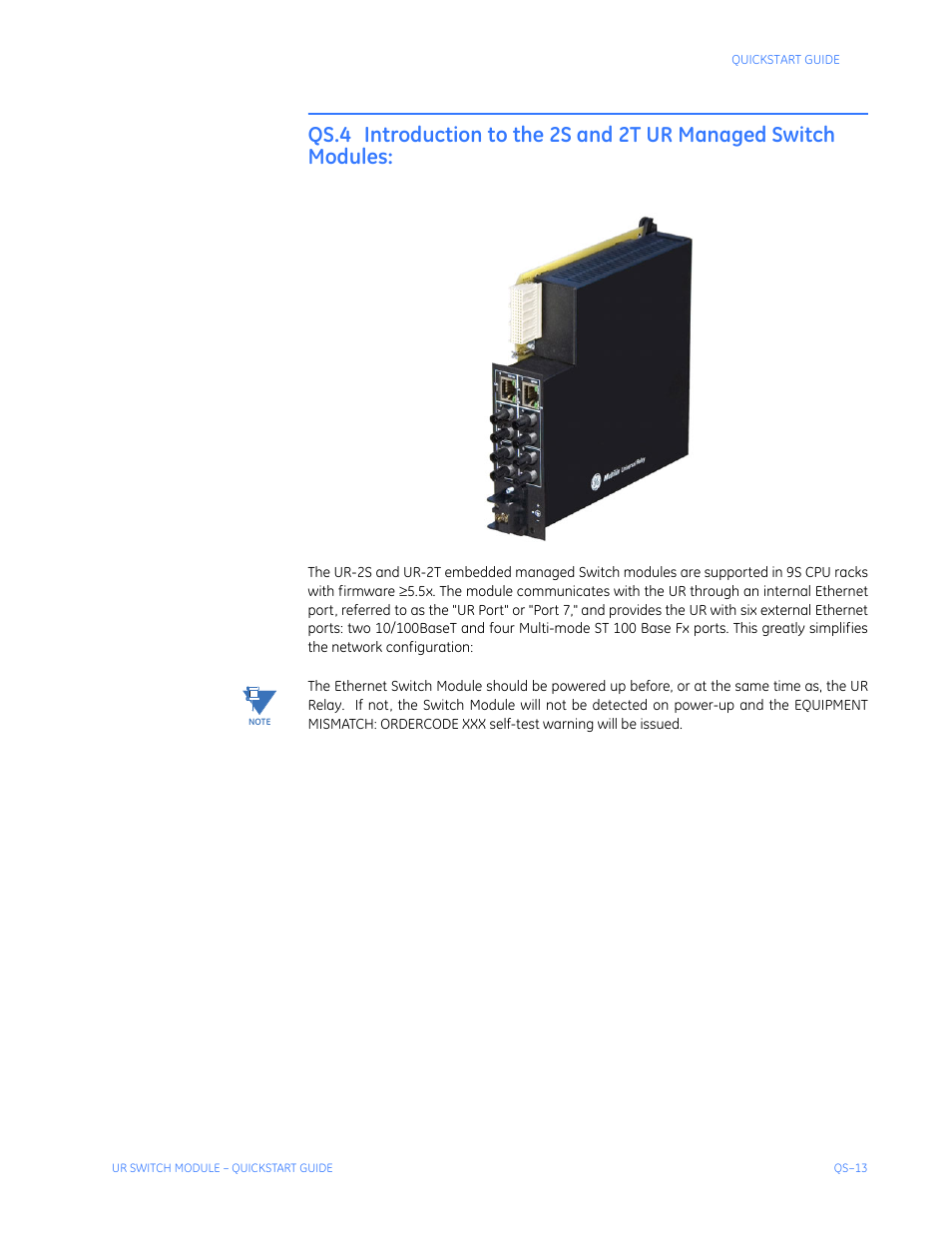 GE QS24 UR User Manual | Page 17 / 58