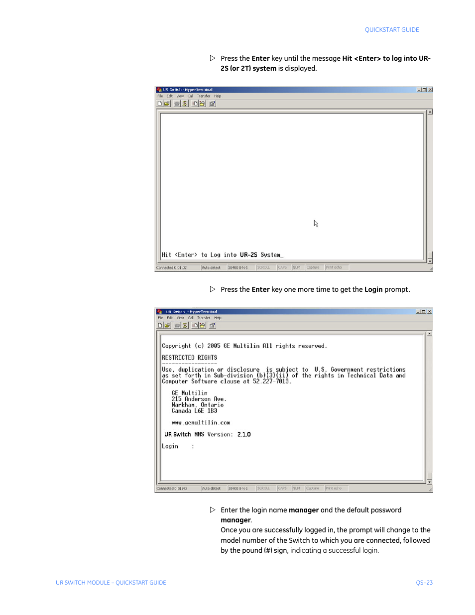 GE QS24 UR User Manual | Page 27 / 58