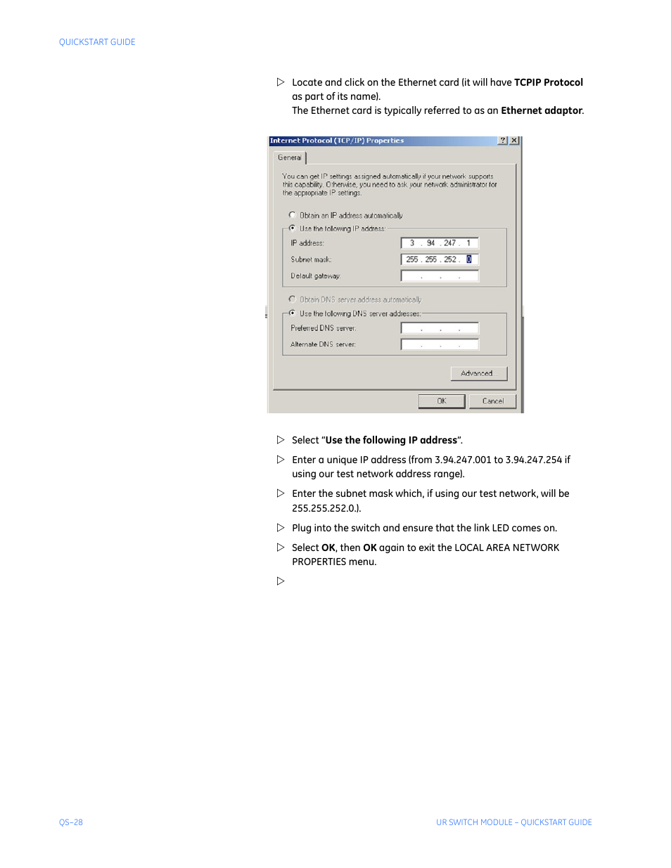 GE QS24 UR User Manual | Page 32 / 58