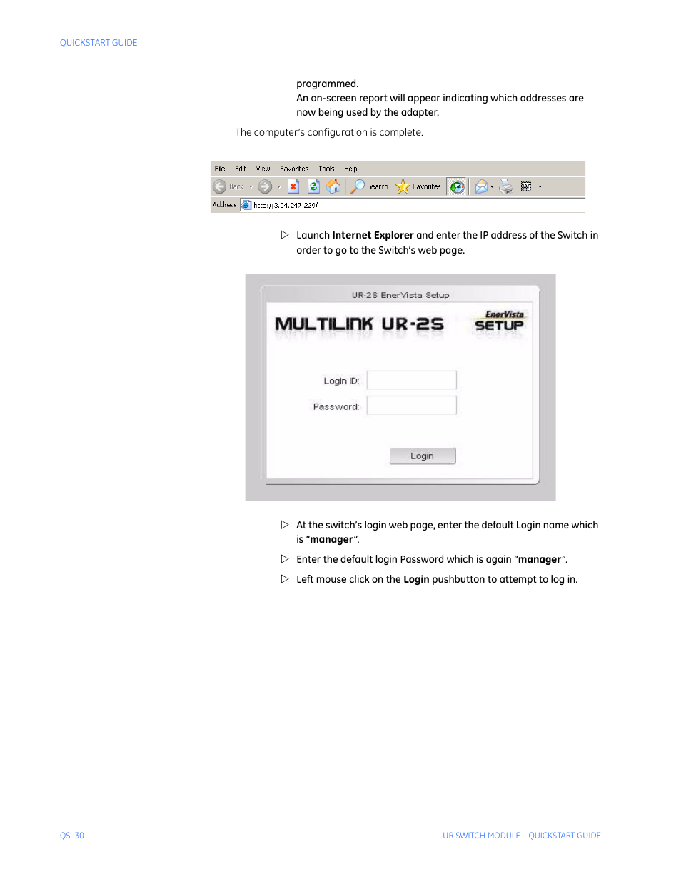 GE QS24 UR User Manual | Page 34 / 58