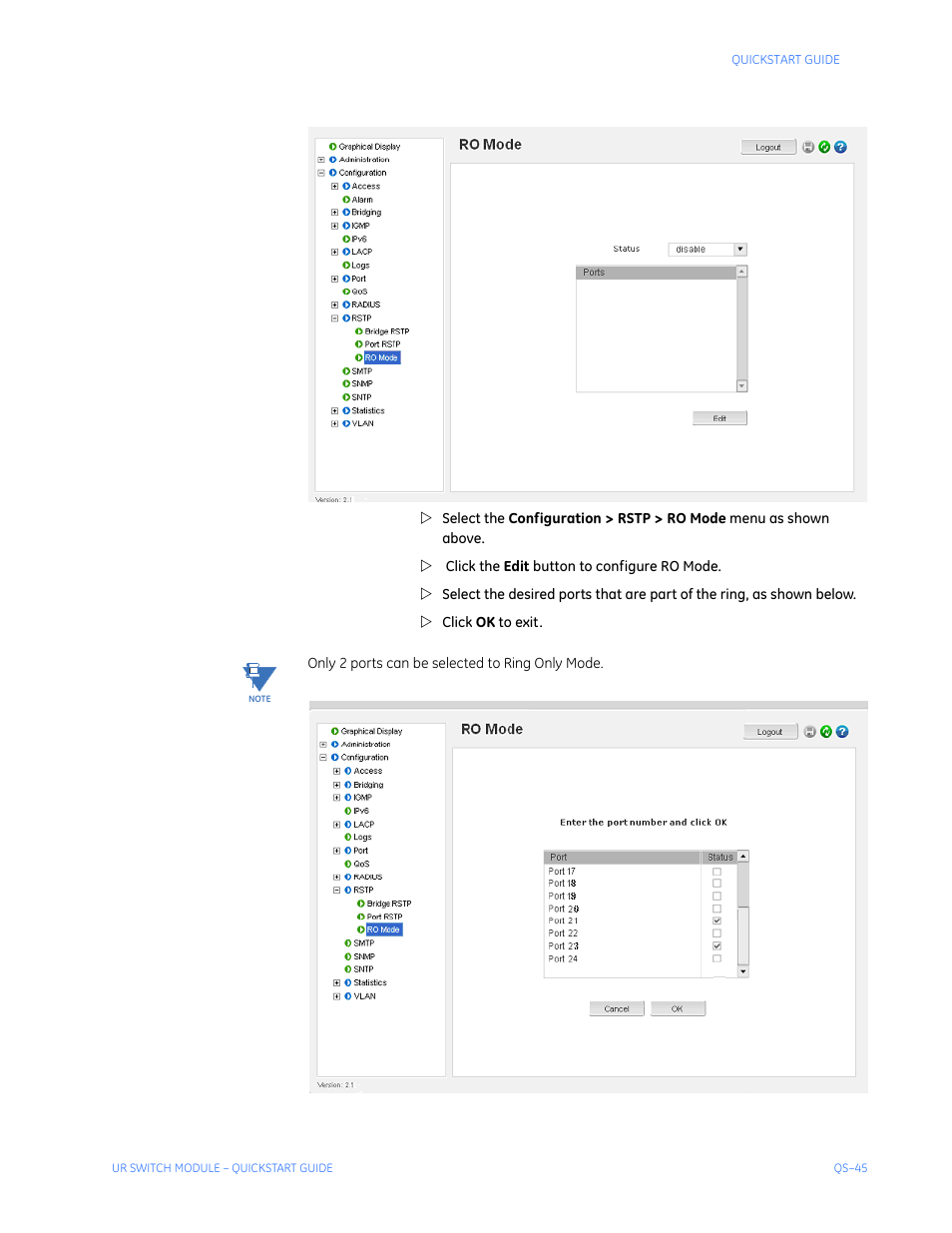 GE QS24 UR User Manual | Page 49 / 58