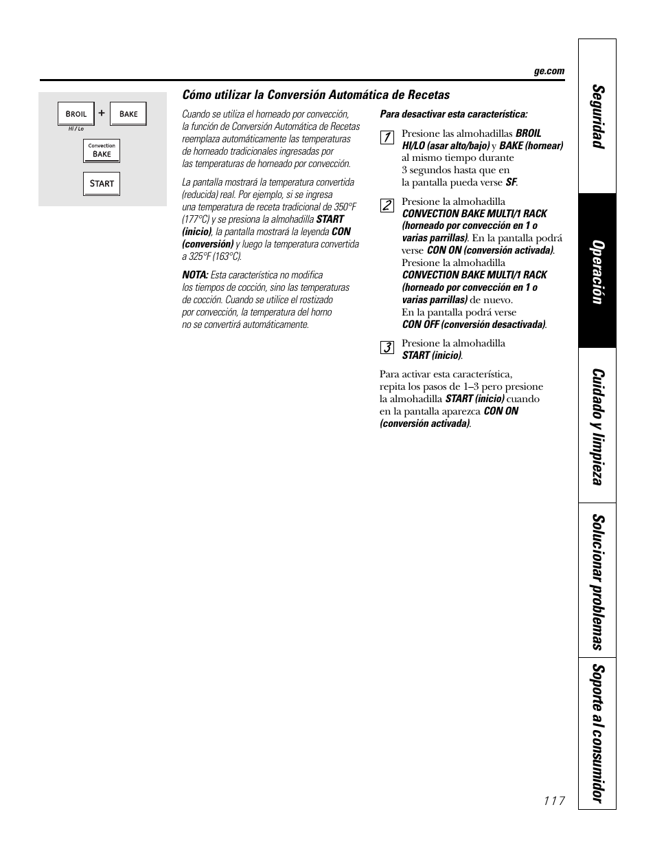 GE P2S975 User Manual | Page 117 / 136