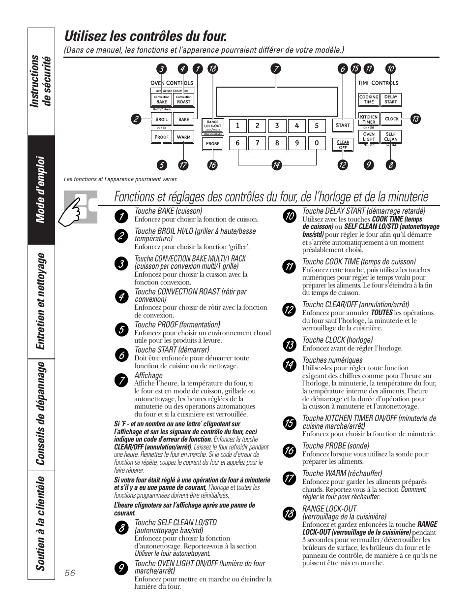 Four, Four –77, Utilisez les contrôles du four | GE P2S975 User Manual | Page 56 / 136