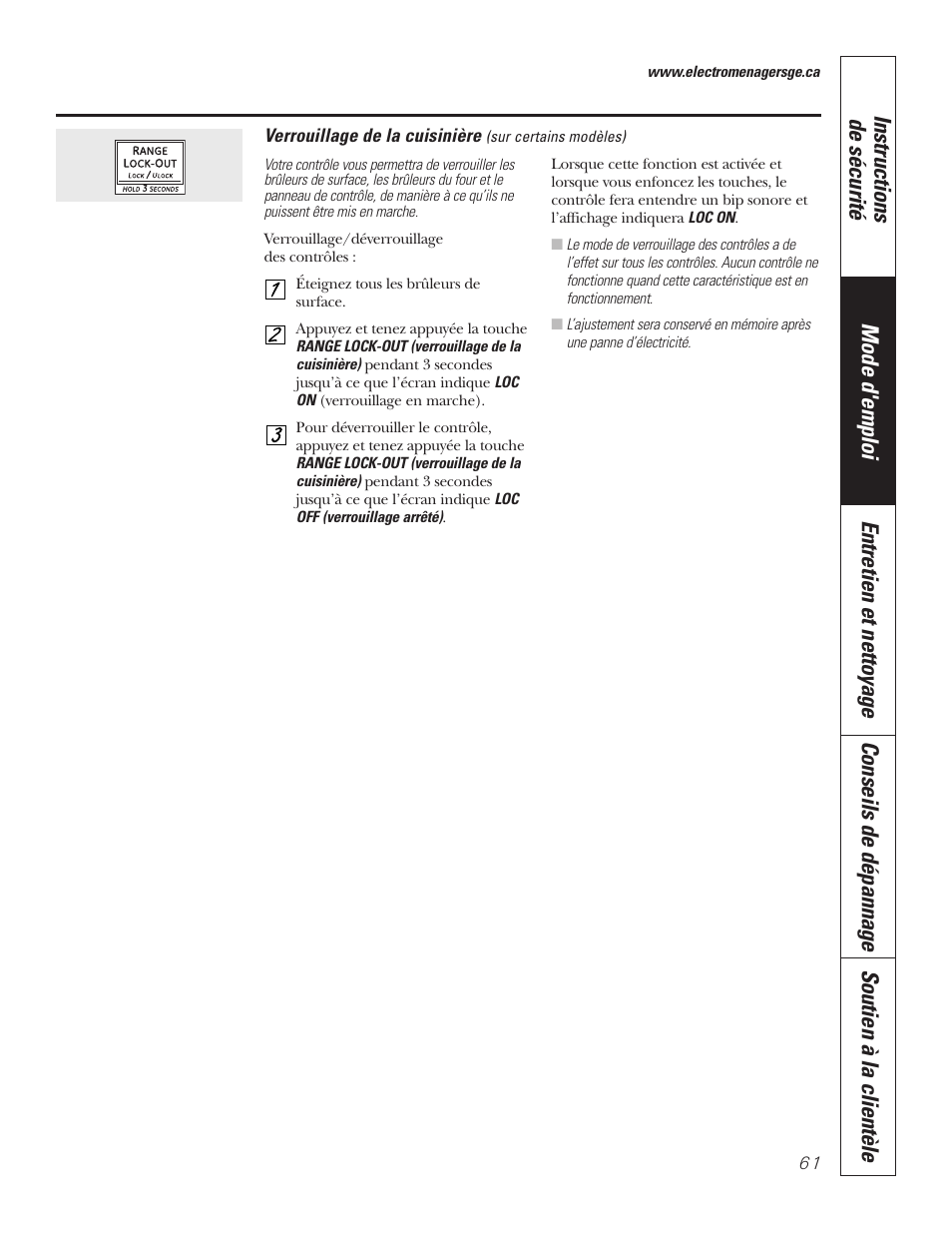 GE P2S975 User Manual | Page 61 / 136