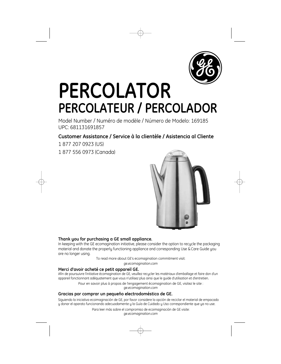 GE 840175600 User Manual | 6 pages