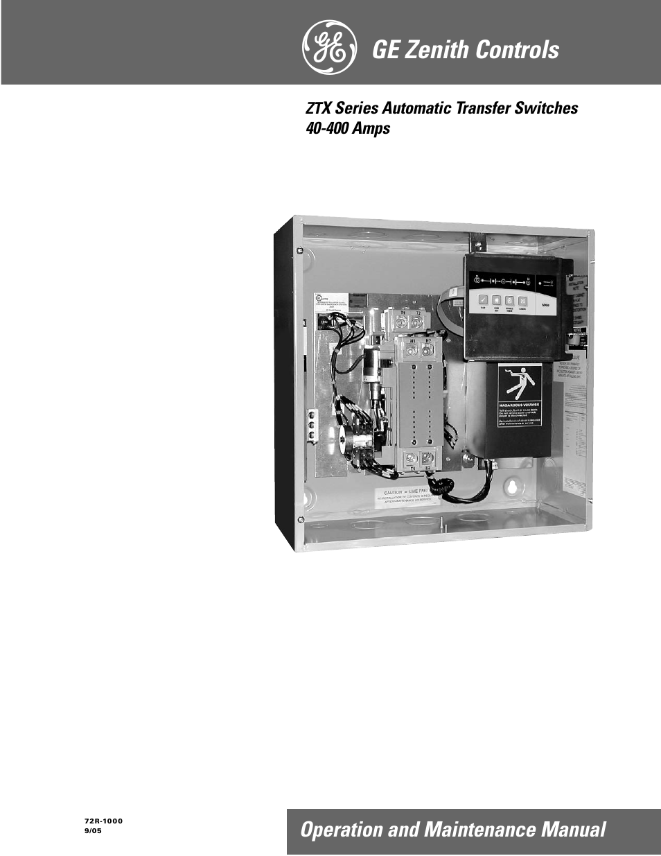 GE Industrial Solutions ZTX Series User Manual | 18 pages