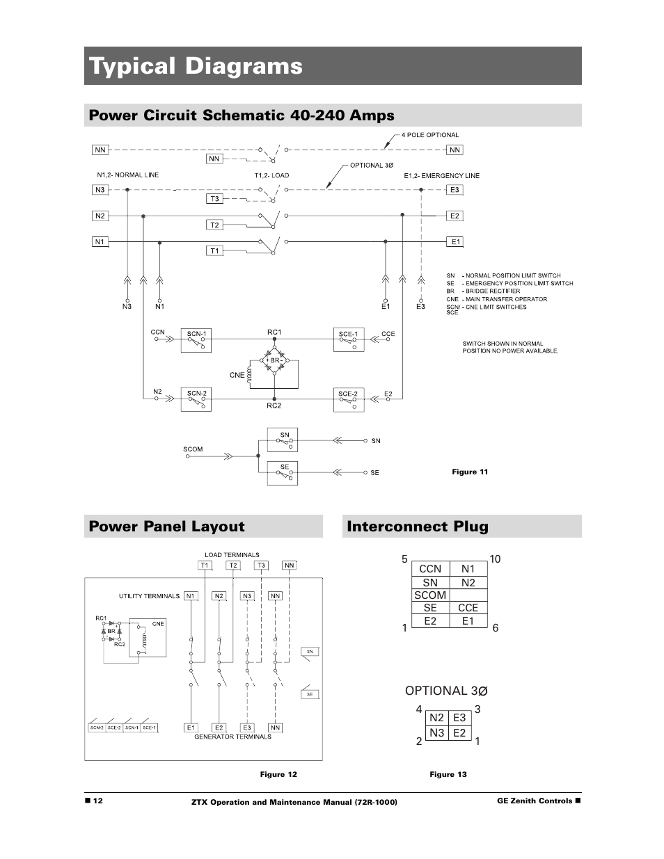 Typical diagrams | GE Industrial Solutions ZTX Series User Manual | Page 14 / 18