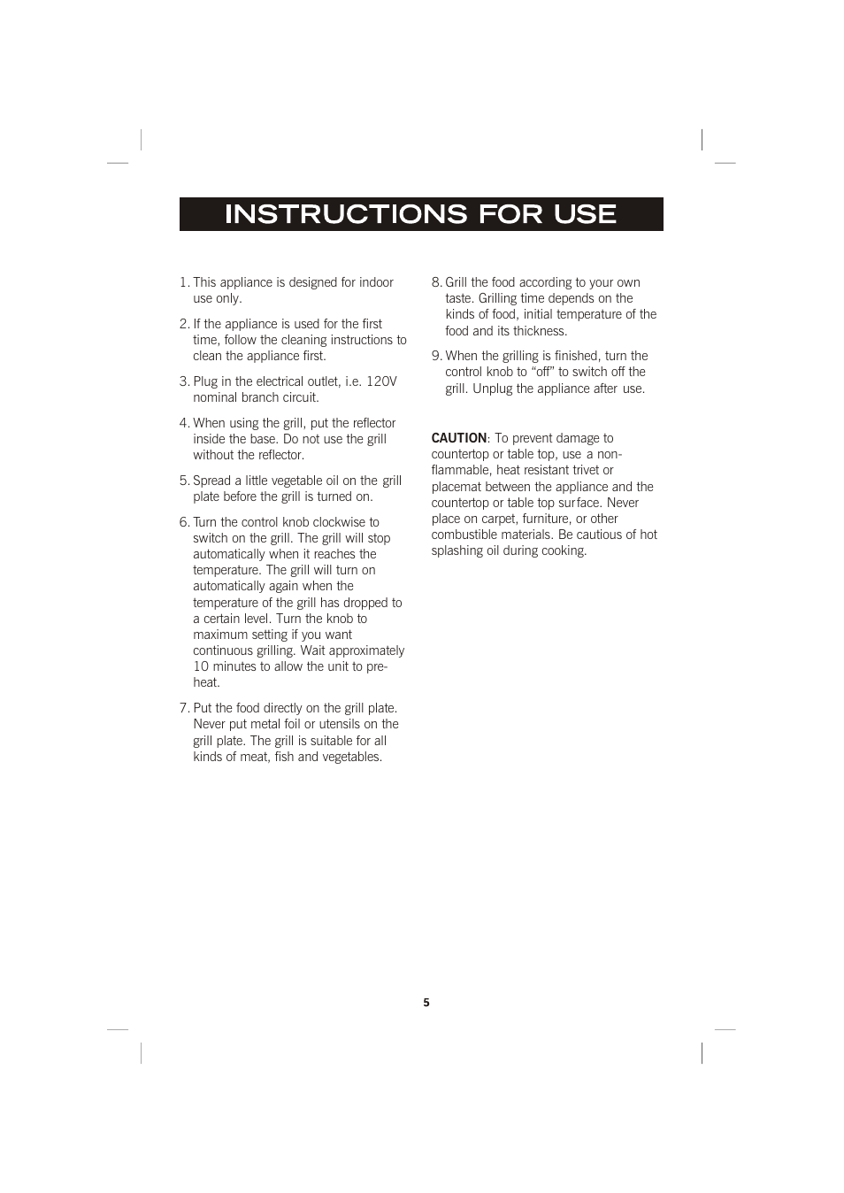 GE 169015 User Manual | Page 5 / 16