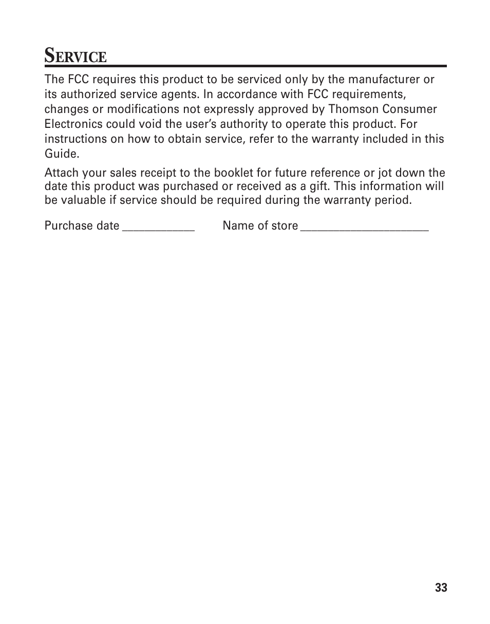 General product care, Causes of poor reception | GE 2-9950 User Manual | Page 33 / 38