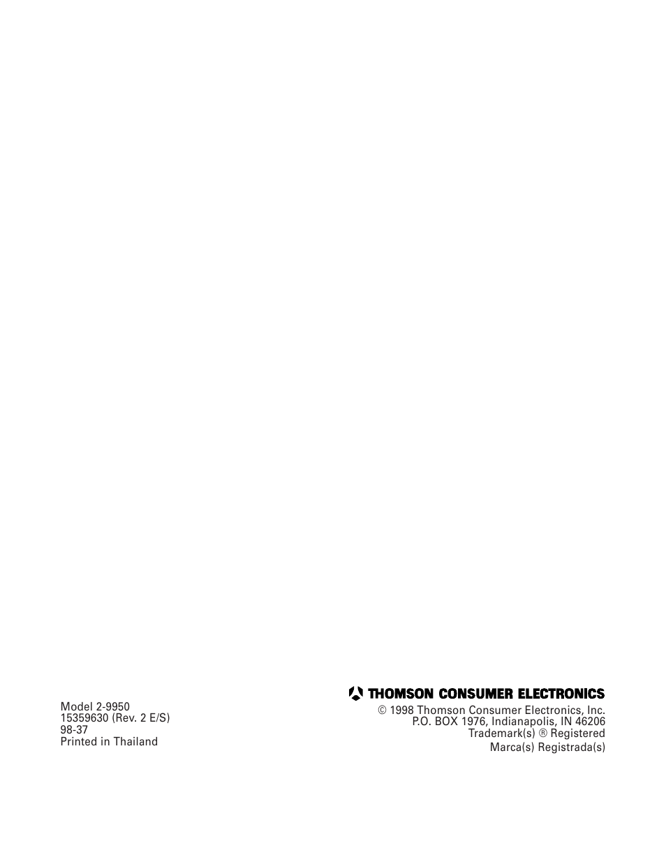 Limited warranty | GE 2-9950 User Manual | Page 38 / 38