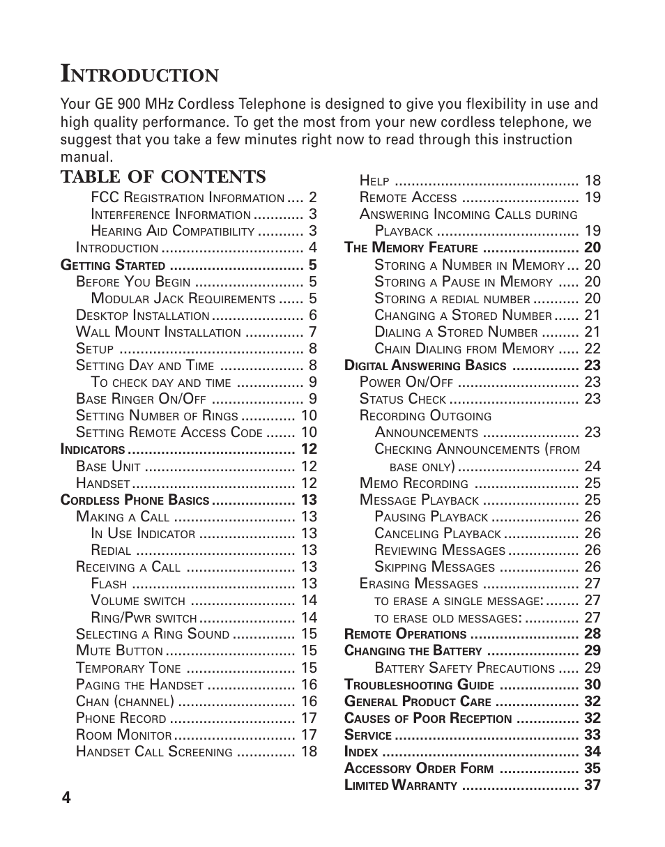 GE 2-9950 User Manual | Page 4 / 38