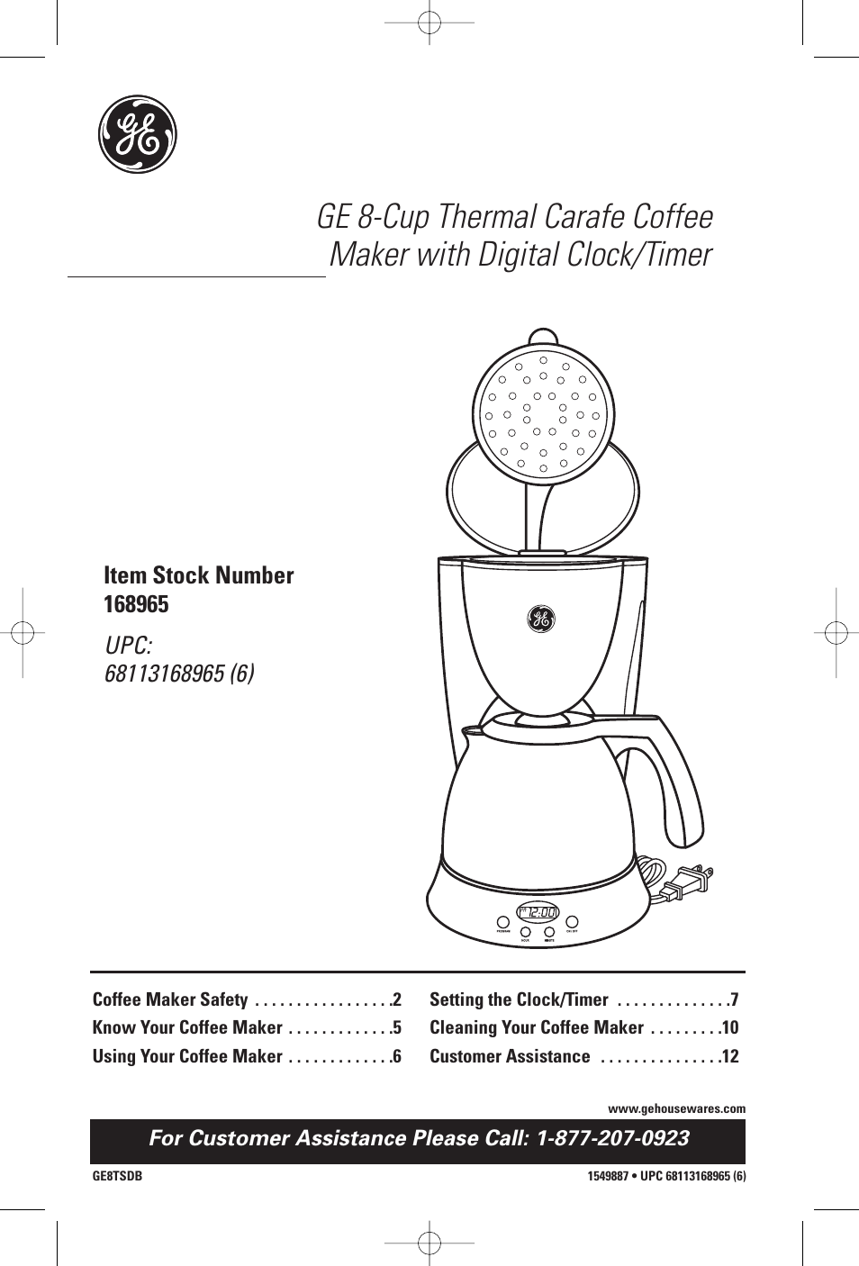 GE 1549887 User Manual | 26 pages