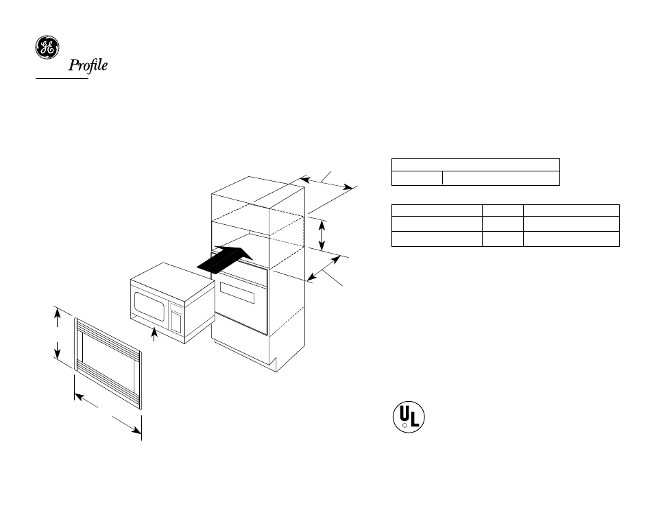 GE PROFILE JE1590BH User Manual | 2 pages