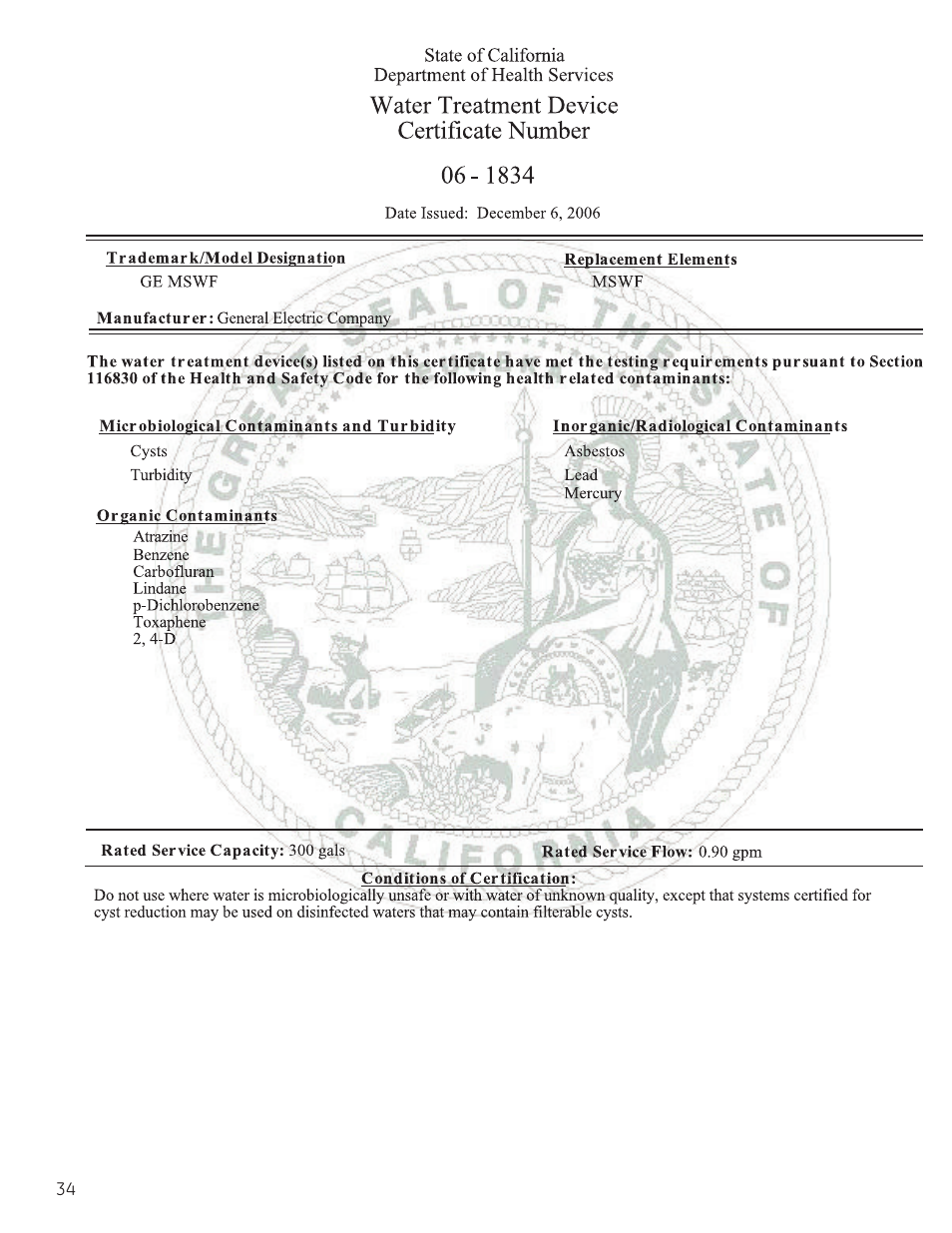 GE 200D8074P037 User Manual | Page 34 / 112