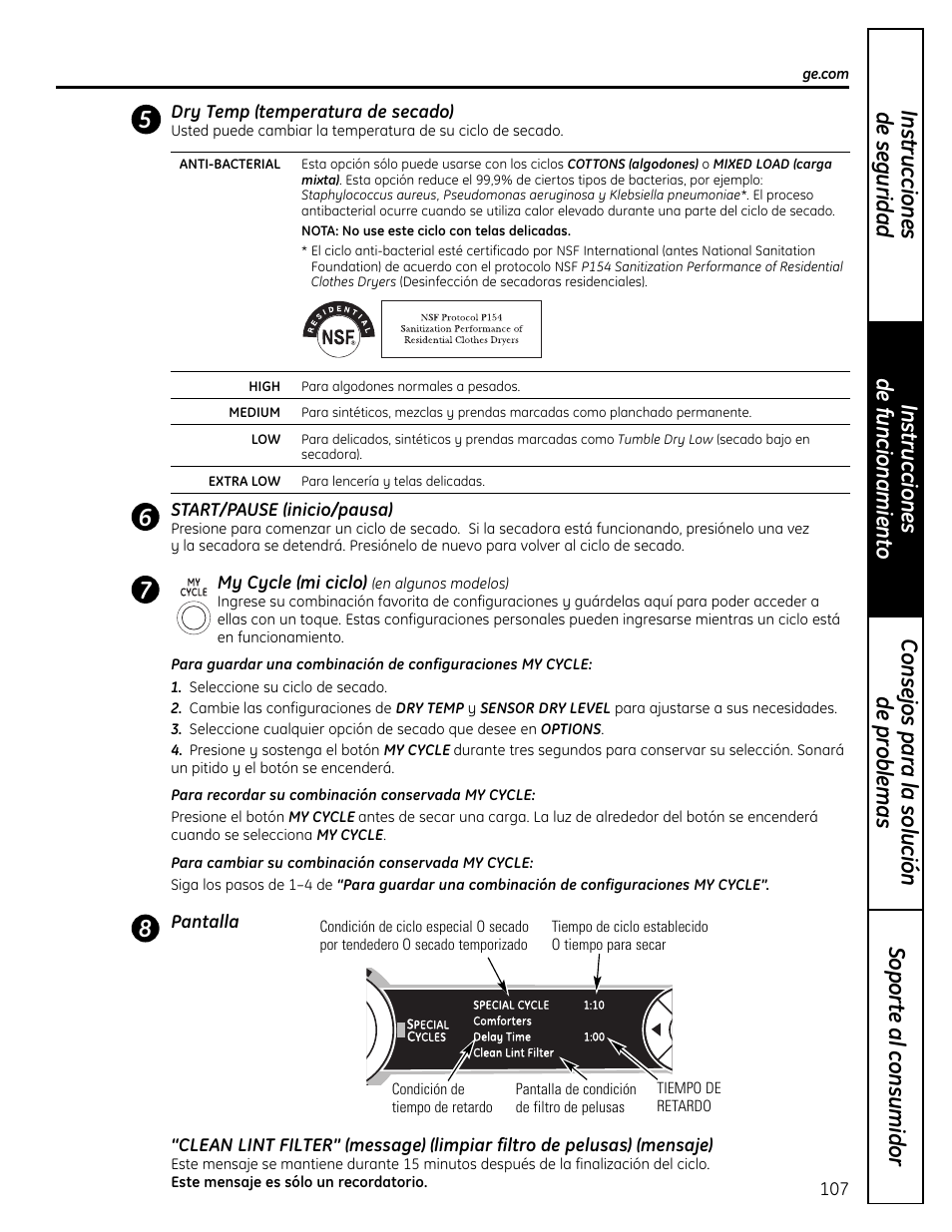 GE UPVH880 User Manual | Page 107 / 152