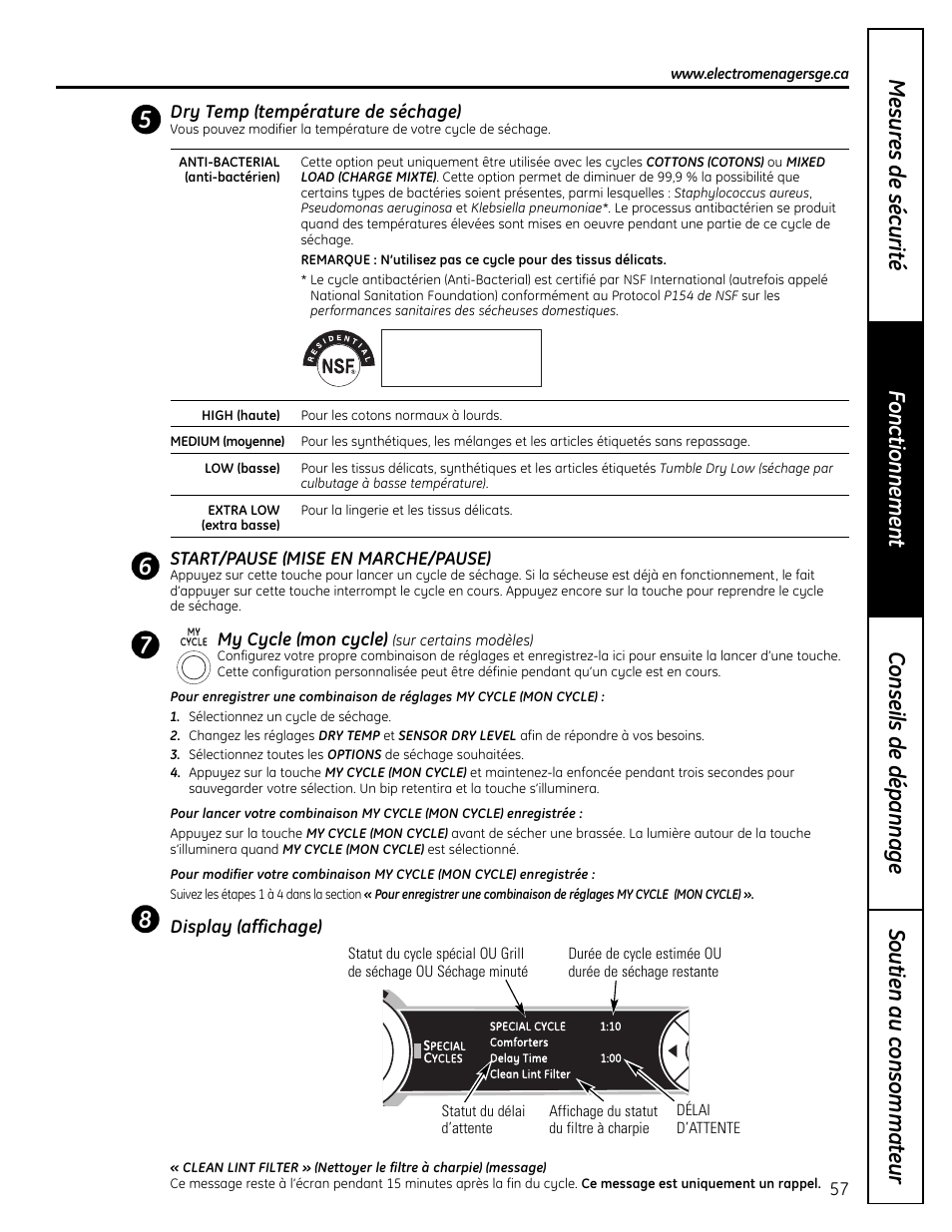 GE UPVH880 User Manual | Page 57 / 152
