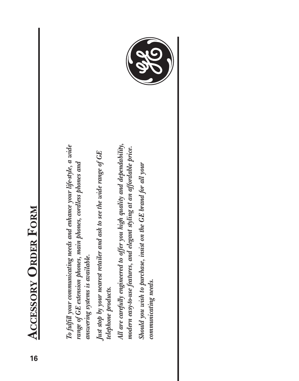 GE 2-9751 User Manual | Page 18 / 20