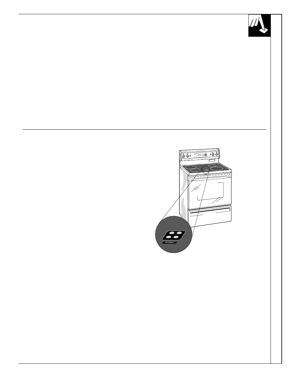 Surface contr ols, Hot surface indicator light | GE 10-95 CG User Manual | Page 11 / 44