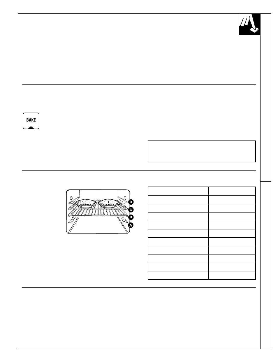 Baking, Baking –21, Using y our oven baking | GE 10-95 CG User Manual | Page 19 / 44