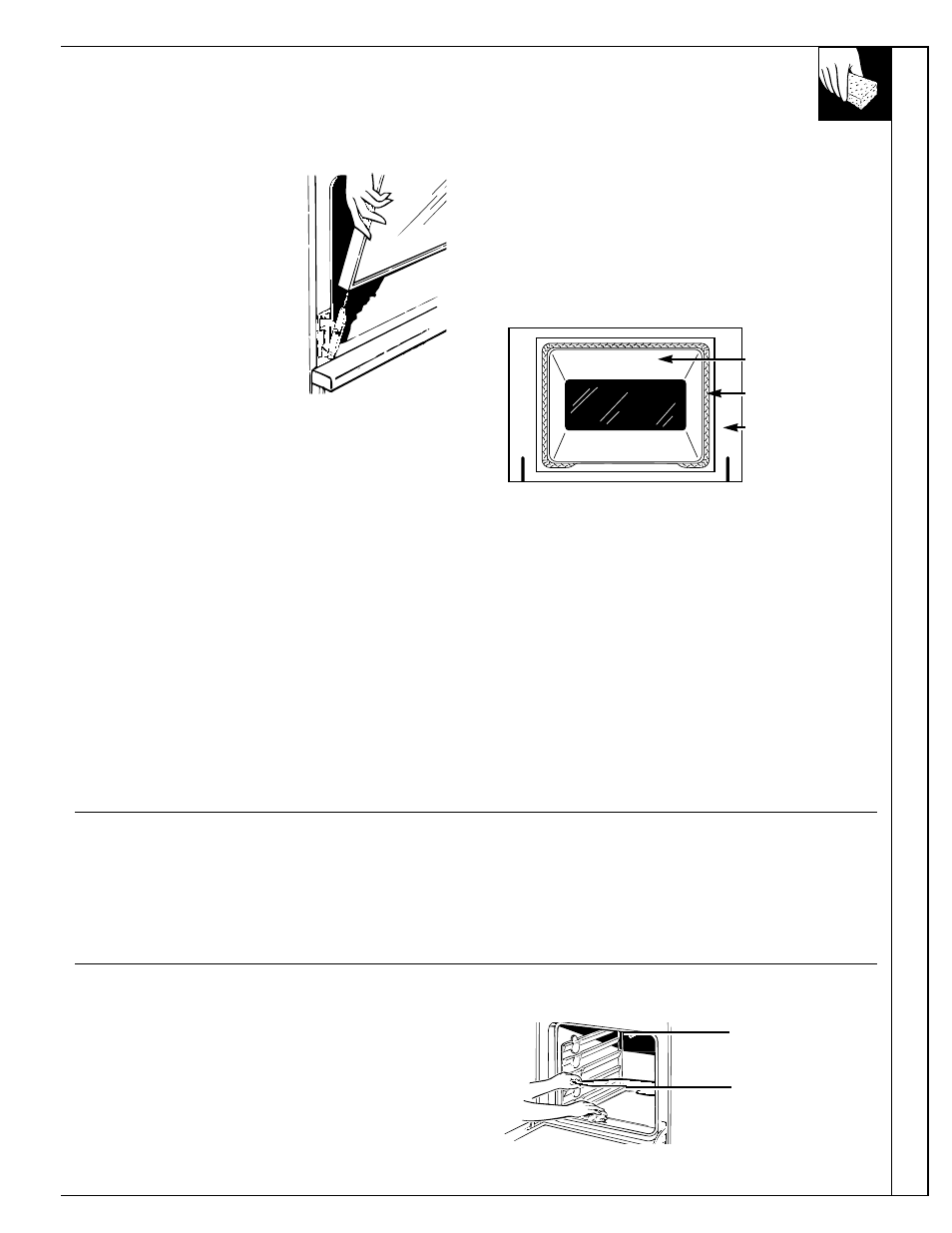 Door removal, Car e and cleaning | GE 10-95 CG User Manual | Page 33 / 44