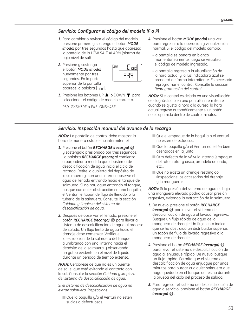 GE GNSH45E User Manual | Page 53 / 64