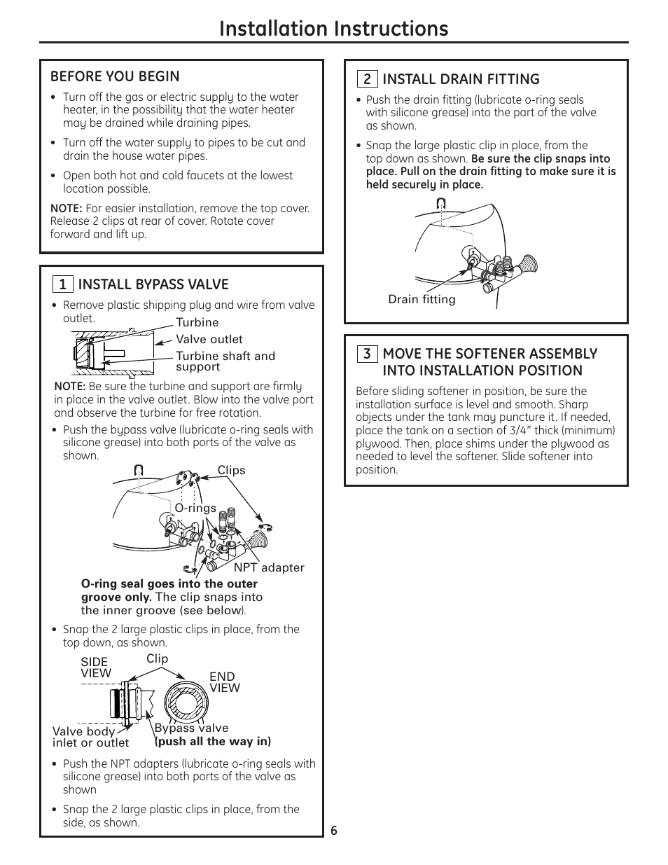 Step-by-step instructions, Step-by-step instructions –14, Installation instructions | GE GNSH45E User Manual | Page 6 / 64