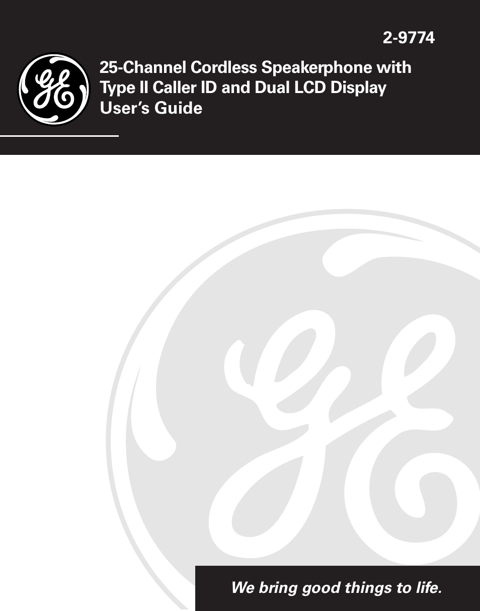 GE 15362520 User Manual | 38 pages