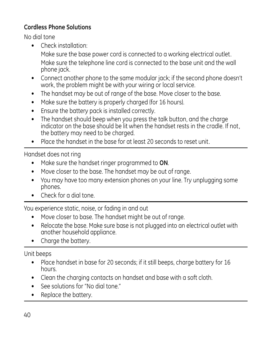 GE 28213 Series User Manual | Page 40 / 48
