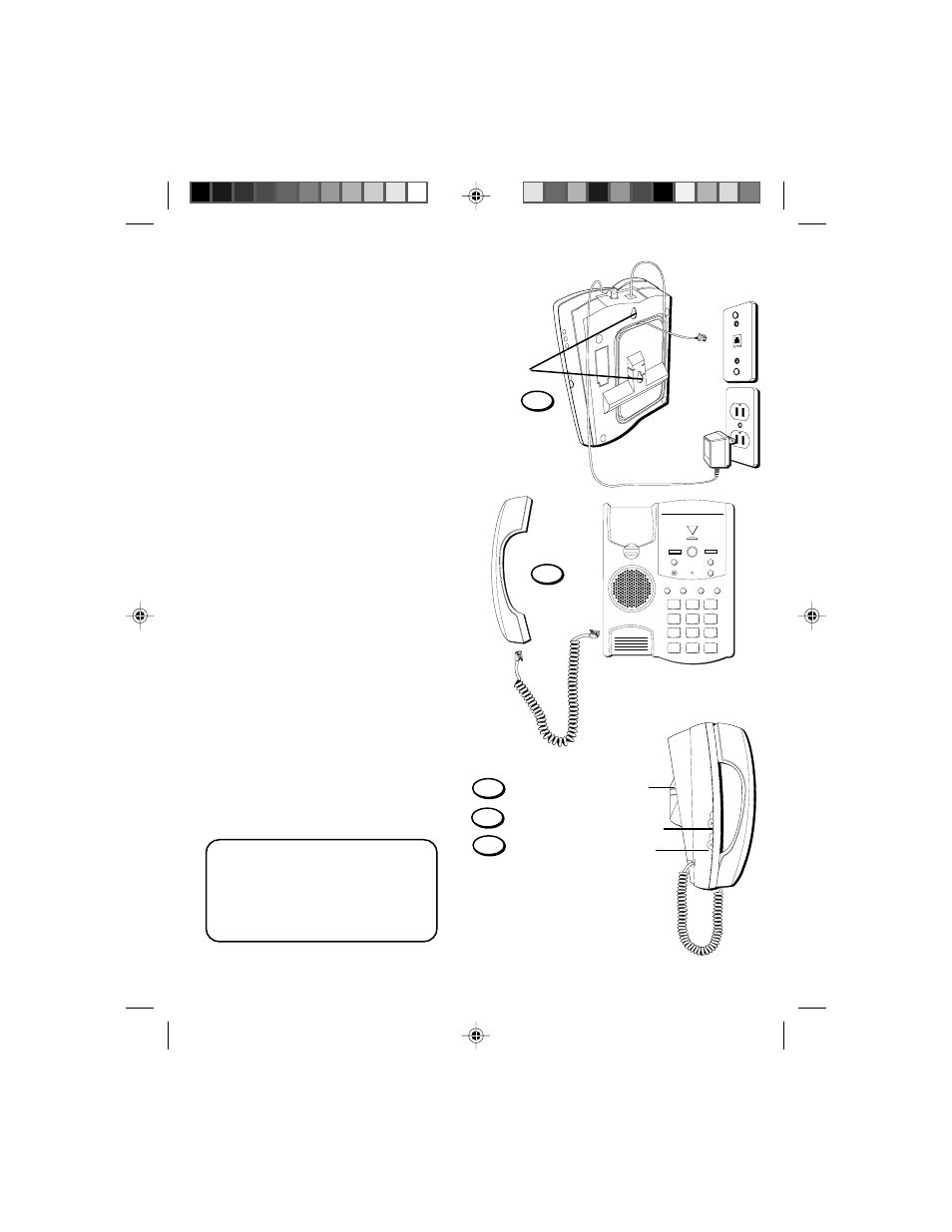 Mounting holes | GE Answer-Phone 2-9827A User Manual | Page 6 / 20