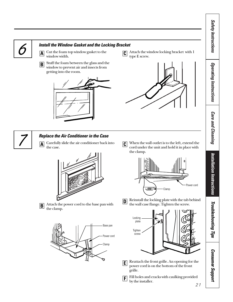 GE 10 AZA User Manual | Page 21 / 28