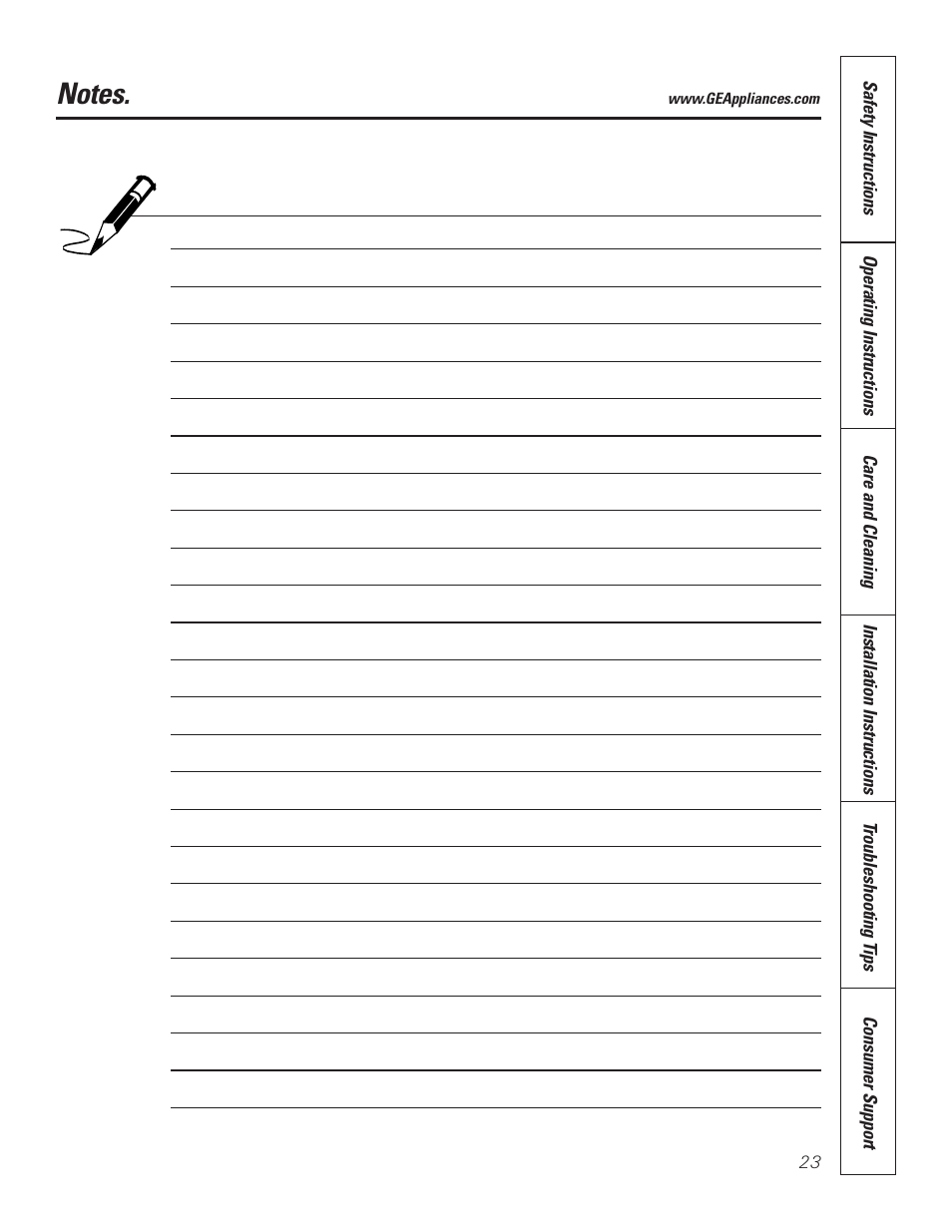 GE 10 AZA User Manual | Page 23 / 28