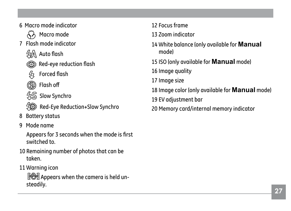 GE G1 User Manual | Page 31 / 88