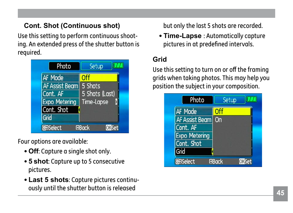 GE G1 User Manual | Page 49 / 88