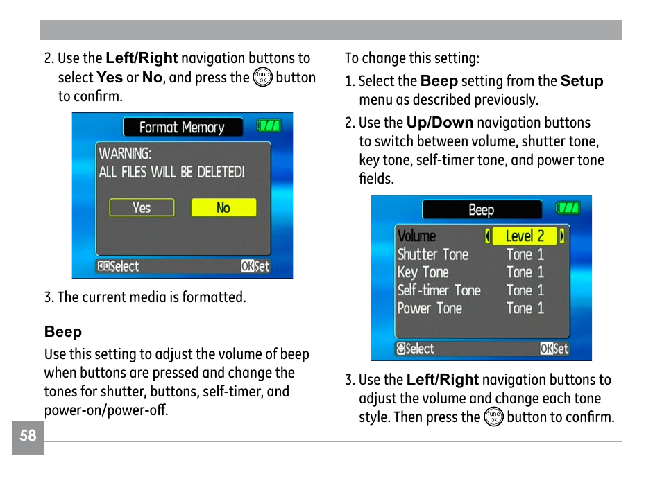 GE G1 User Manual | Page 62 / 88