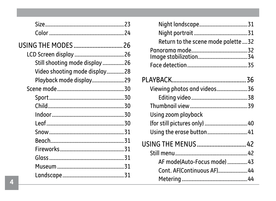 GE G1 User Manual | Page 8 / 88