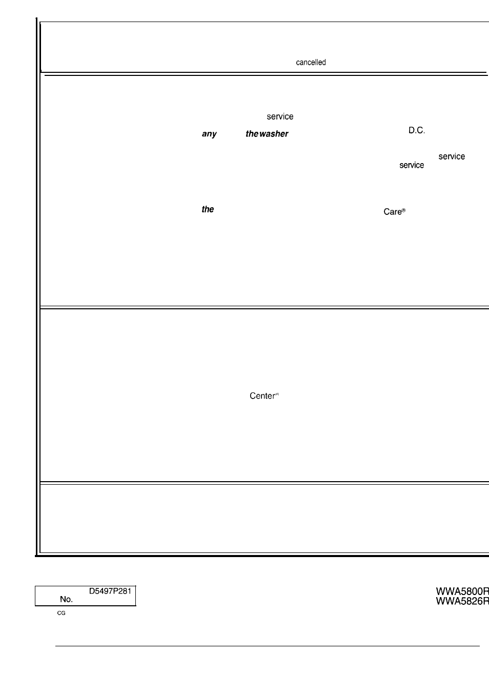 Warranty, Your ge automatic clothes washer, What is covered | What is not covered | GE WA5800R User Manual | Page 28 / 28